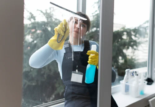 Nettoyage de vitres intérieures et extérieures à Moyenneville